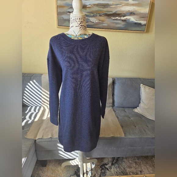 NWOT GAP Sweatshirt Dress - Navy Blue - Size S - Picture 2 of 3